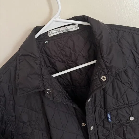 Criquet Quilted Shacket - Like New - Black - Men's Size L - Picture 3 of 5